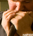 Jürgen Kling mit Mundharmonika